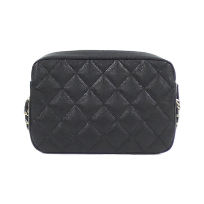 Chanel Timeless Classic Caviar Skin Chain Clutch