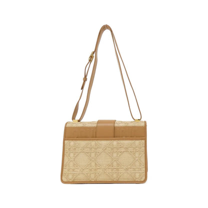 Christian Dior 30 Montaigne Raffia Shoulder Bag