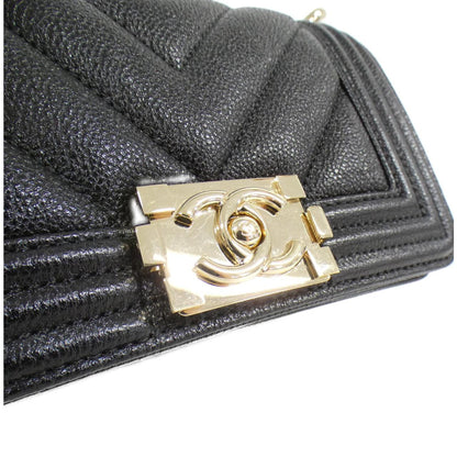 Chanel Boy Chanel Caviar Skin Shoulder Bag