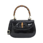Gucci BAMBOO 1947 Patent Leather Shoulder Bag