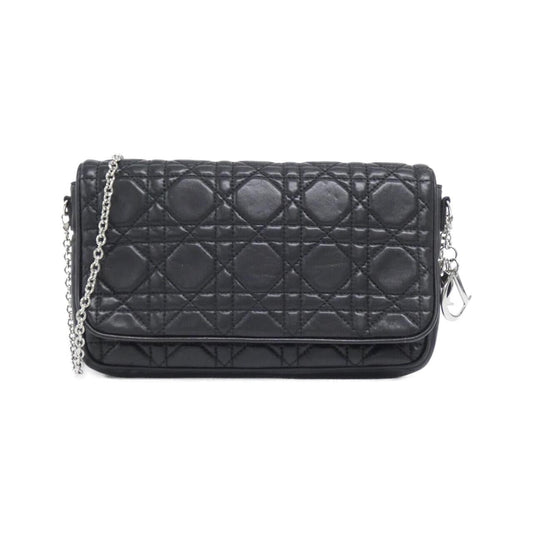 Christian Dior S435PPCAL Leather Shoulder Bag