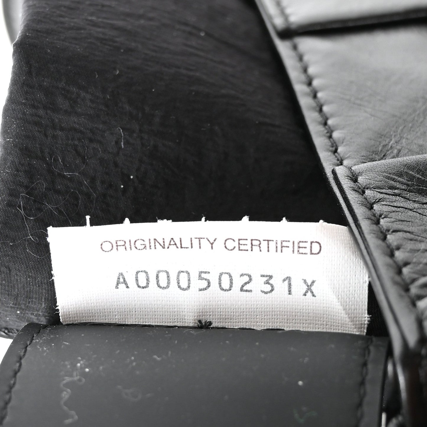 Paper Calfskin Maxi Intreccio Cassette Crossbody Bag Black