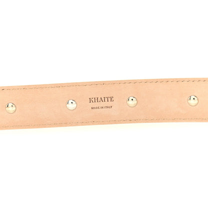 Calfskin Studded Benny Belt 80 32 Dark Ivory