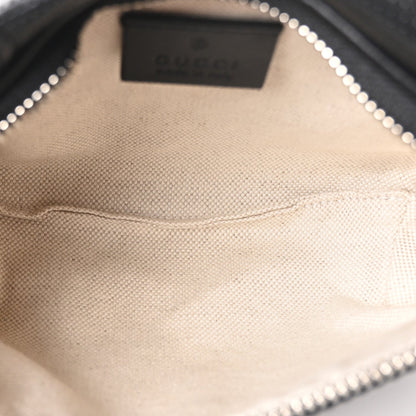 Calfskin GG Tennis Embossed Belt Bag Black