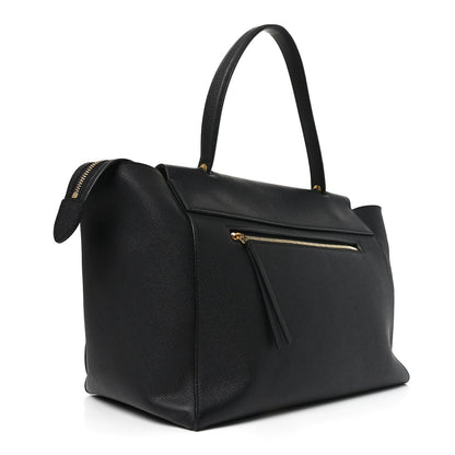 Grained Calfskin Small Belt Bag Black