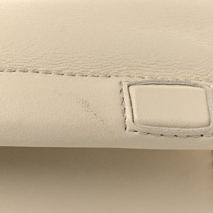 Smooth Calfskin La Petite Pochette Rond Carre Light Ivory