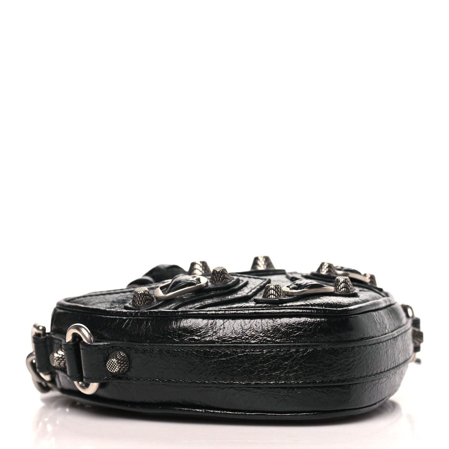 Agneau Arena Mini Le Cagole Heart Bag Black