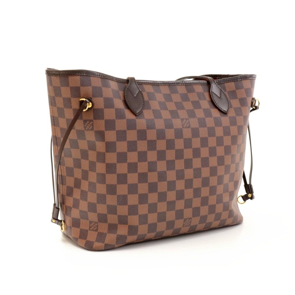 Louis Vuitto Dameir Ebene Canvas Neverfull MM Shoulder Bag