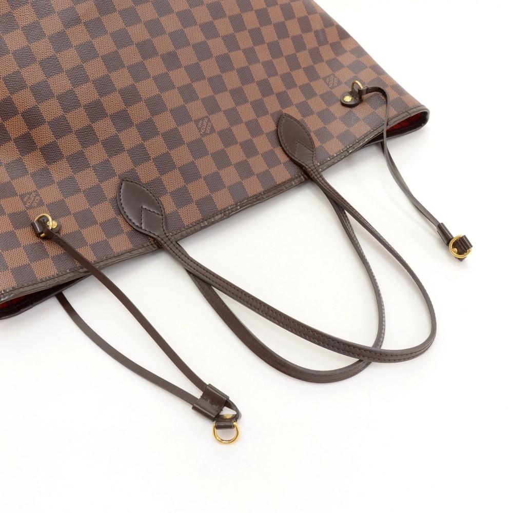 Louis Vuitto Dameir Ebene Canvas Neverfull MM Shoulder Bag