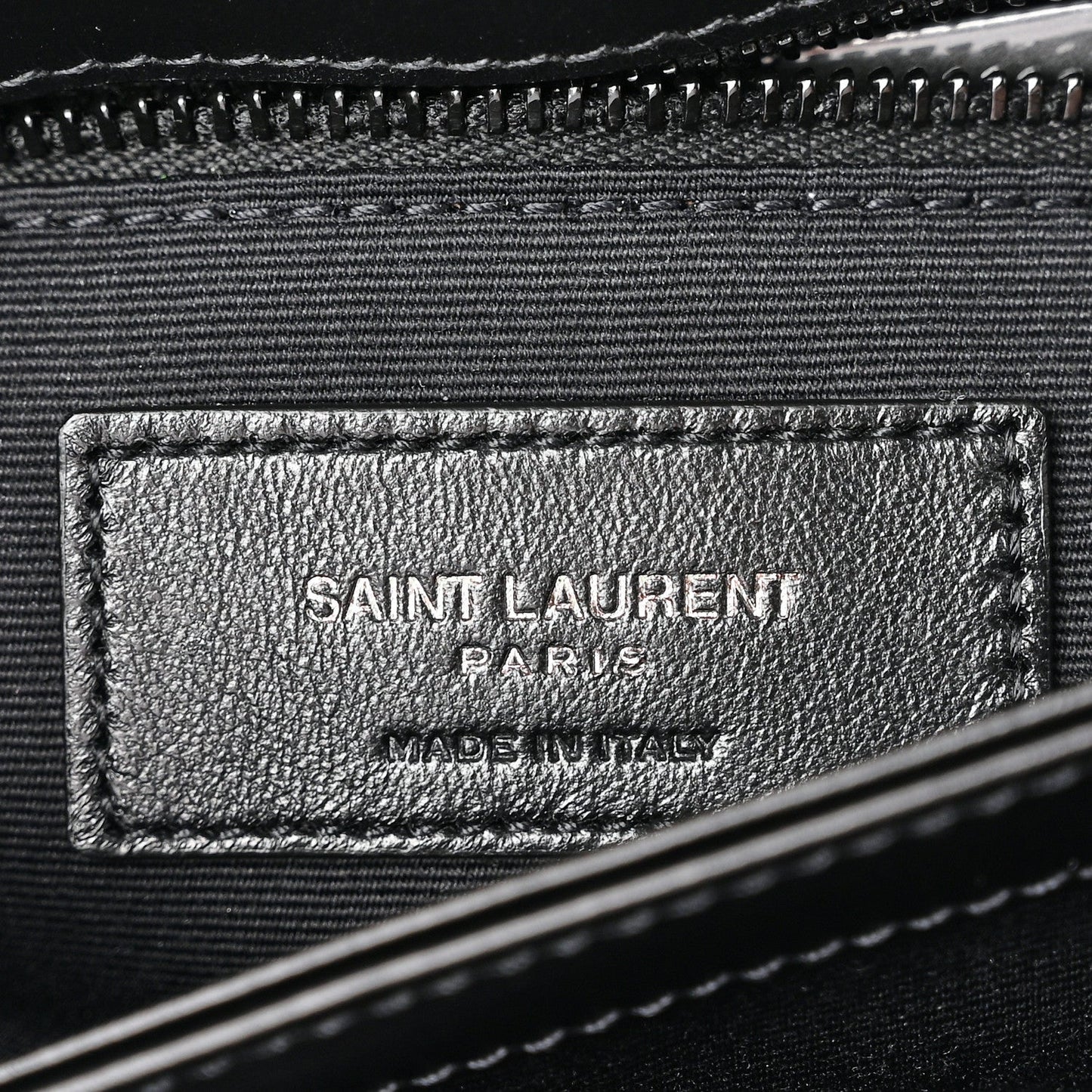 Calfskin Y Quilted Monogram Monochrome Toy Loulou Crossbody Bag Black