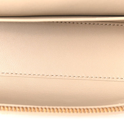 Suede Intrecciato Bang Bang Vanity Case Ecru