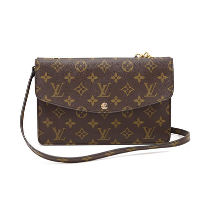 Louis Vuitto Pochette Double Rabat Monogram Canvas Shoulder Bag