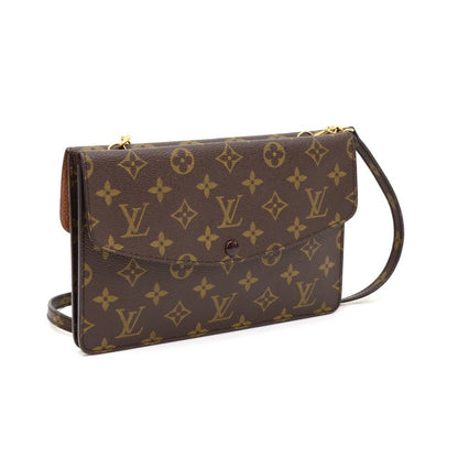 Louis Vuitto Pochette Double Rabat Monogram Canvas Shoulder Bag
