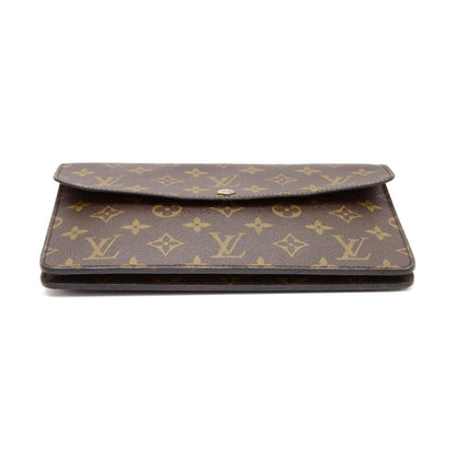 Louis Vuitto Pochette Double Rabat Monogram Canvas Shoulder Bag