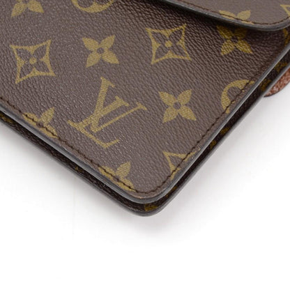Louis Vuitto Pochette Double Rabat Monogram Canvas Shoulder Bag