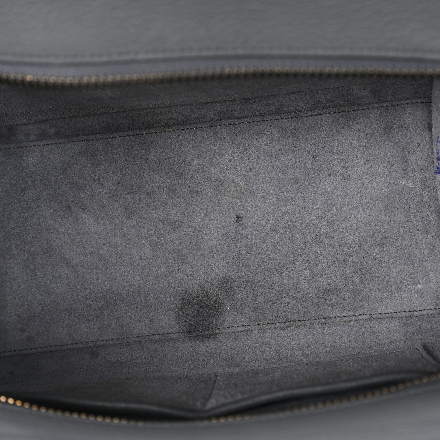 Baby Drummed Calfskin Micro Luggage Kohl
