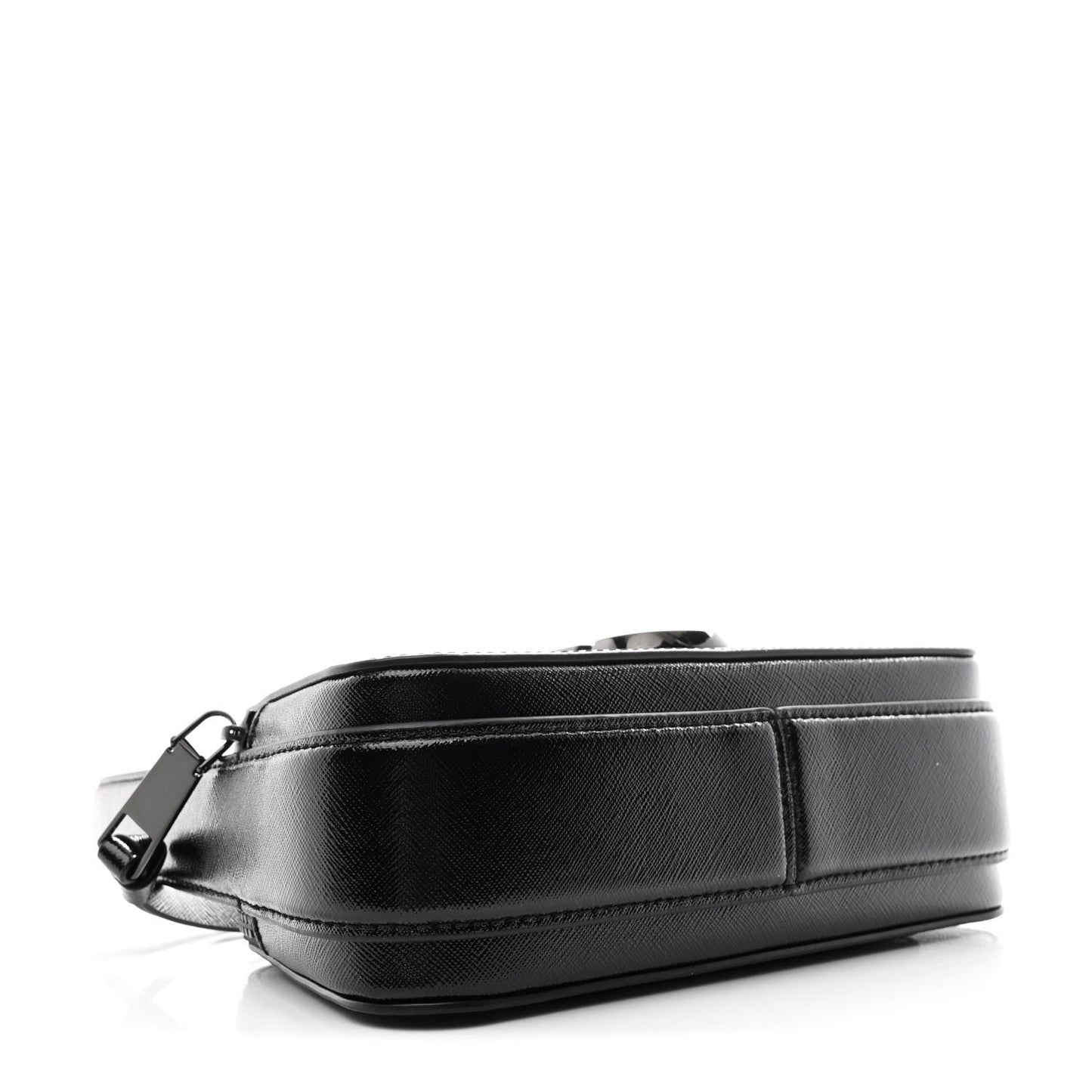 Saffiano Slingshot Shoulder Bag Black