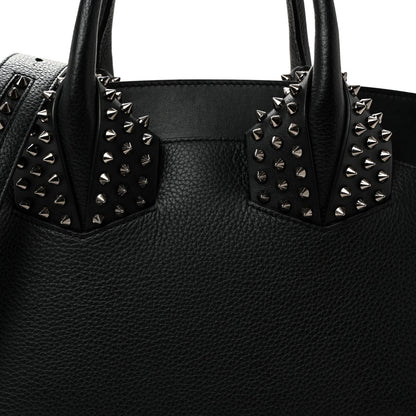 Grained Calfskin Spike Small Eloise Tote Black