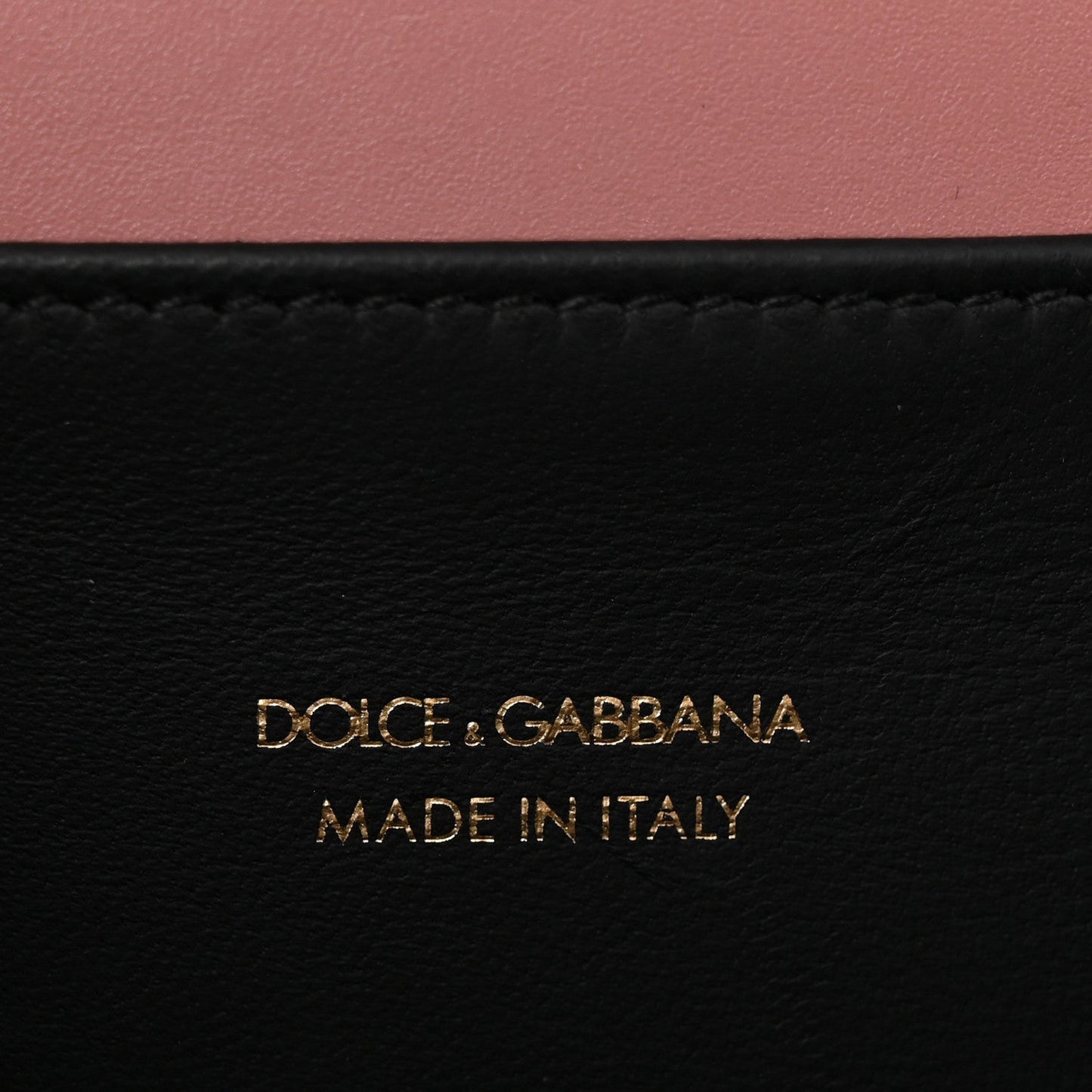 DOLCE GABBANA Smooth Calfskin Small DG Amore Envelope Bag Pink