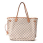 Damier Azur Neo Neverfull MM Rose Ballerine
