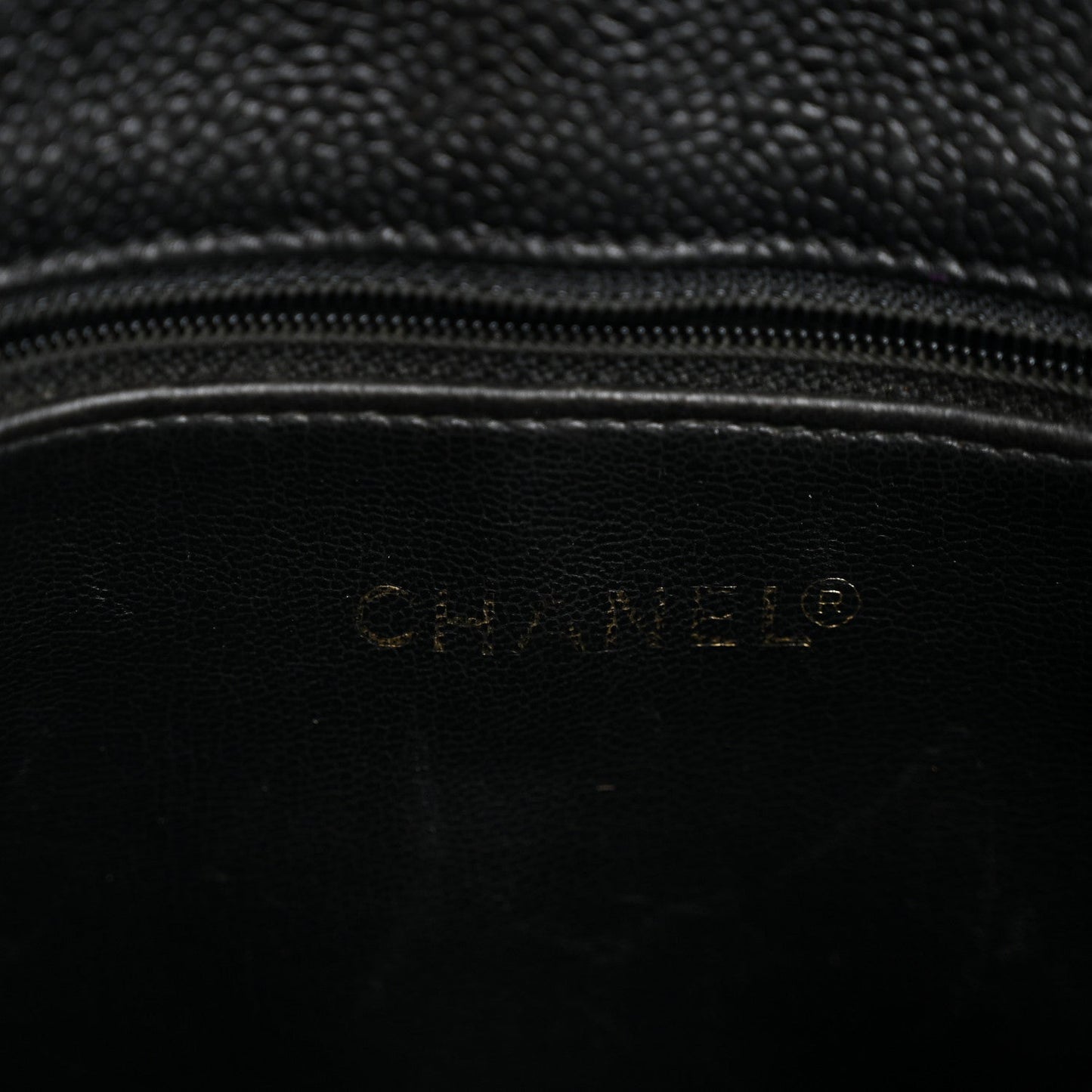 Caviar CC Flap Shoulder Bag Black