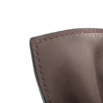 Calfskin Mini Flamenco Knot Clutch Chocolate