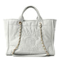 Calfskin Small Deauville Tote Light Grey