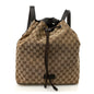 Monogram Dollar Calfskin O Drawstring Backpack Beige Ebony Testa di Moro Dark Chocolate