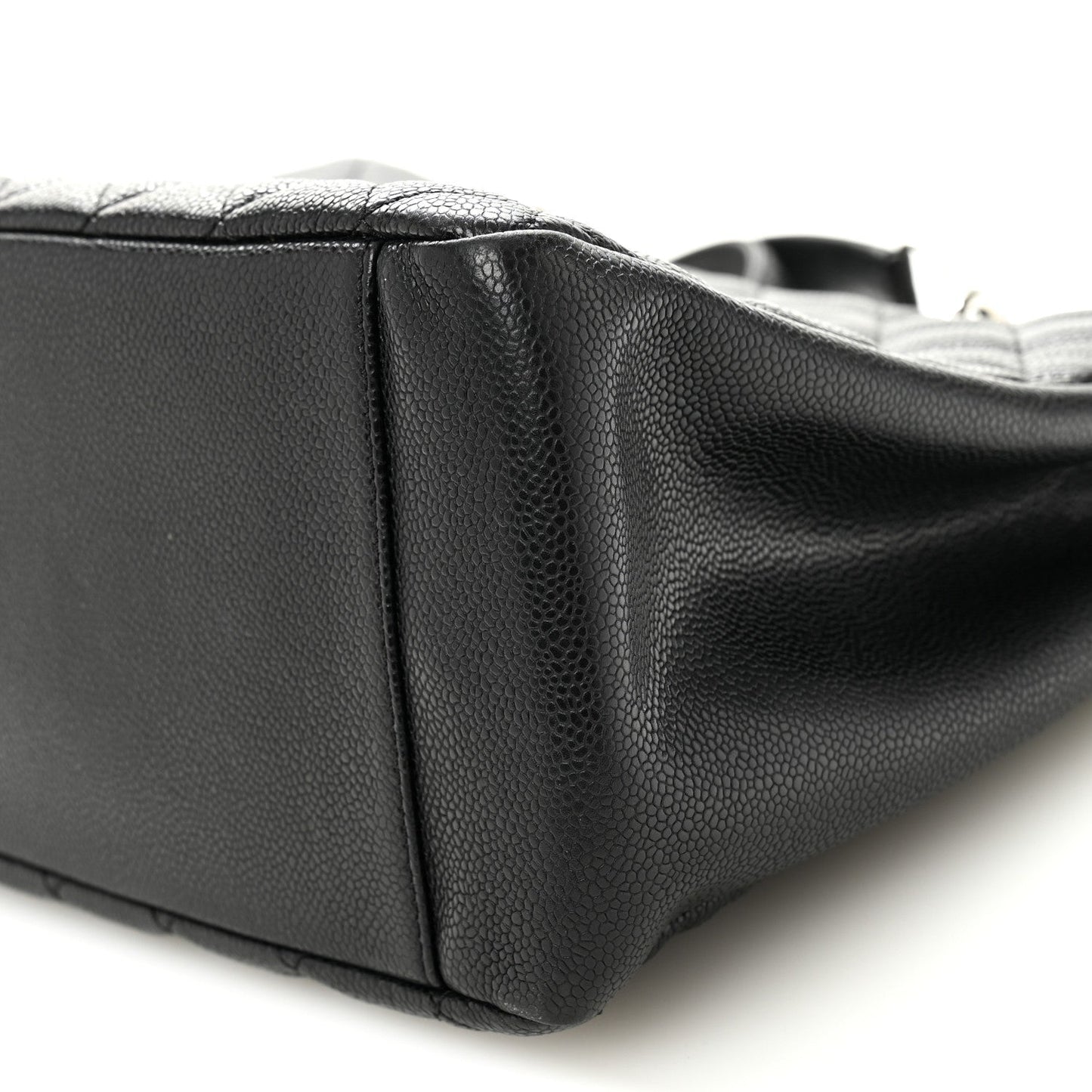 Caviar Quilted Grand Shopping Tote GST Black