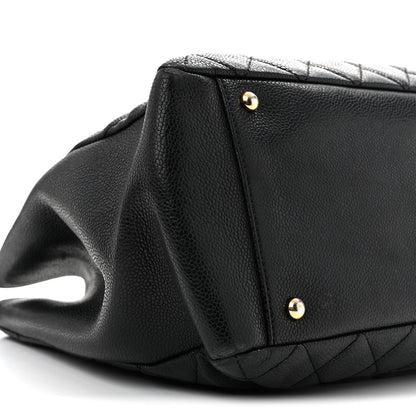 Caviar Quilted XL Grand Shopping Tote GST Black