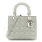 Lambskin Cannage Medium Lady Dior Green
