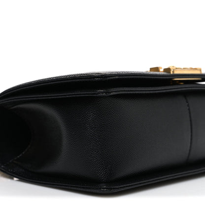 Caviar Quilted Medium Boy Flap Black