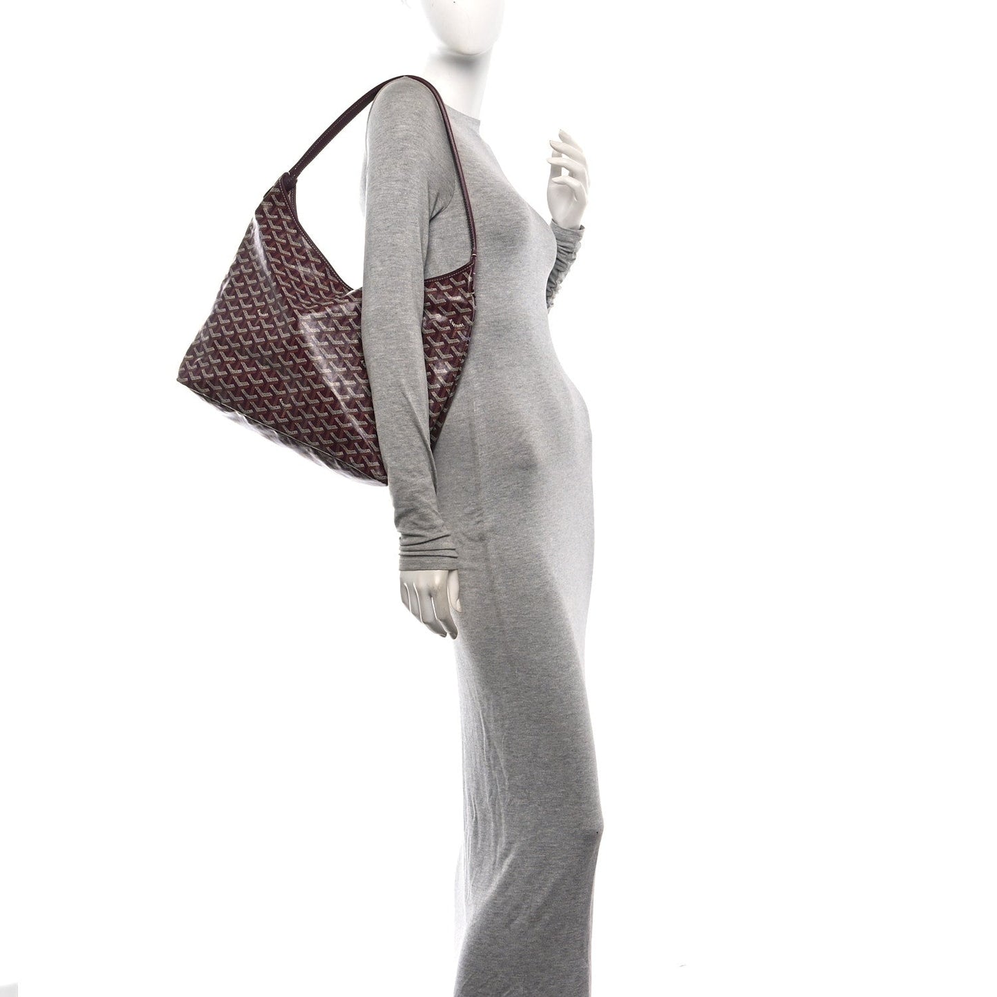 Goyardine Boheme Hobo Burgundy