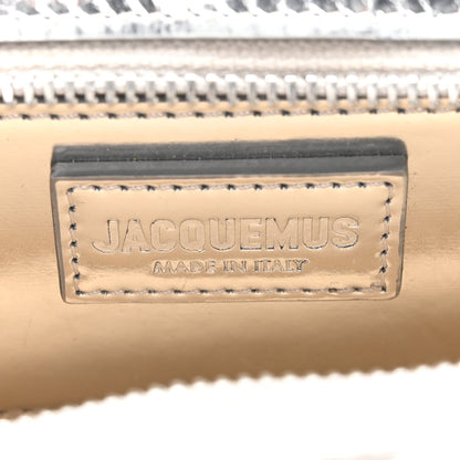 Metallic Calfskin Le Sac Ciuciu Silver