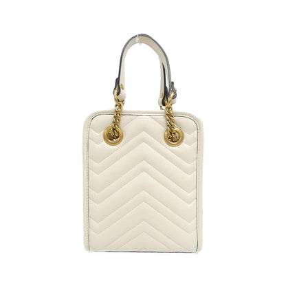 Gucci GG MARMONT Quilting Chevron Leather Shoulder Bag