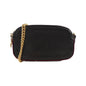 Chanel 57574 Calfskin Grorgain Canvas Shoulder Bag