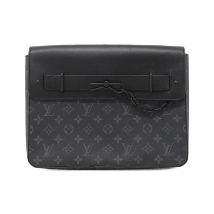 Louis Vuitton Monogram Pochette Steamer Coated Canvas Clutch Bag