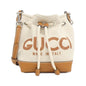 Gucci GG Cotton Linen Canvas Shoulder Bag