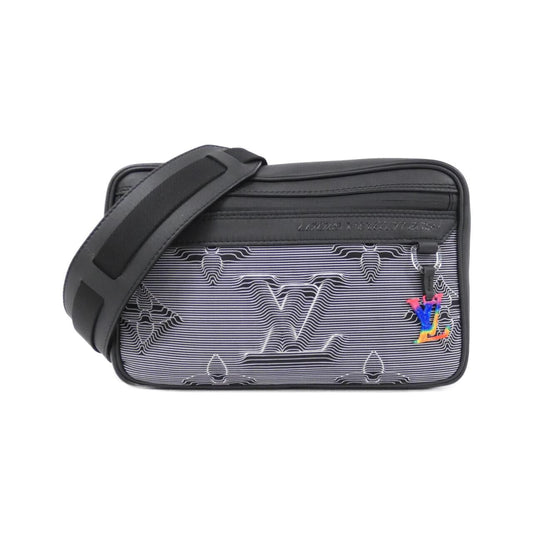 Louis Vuitton Expandable Messenger Calf Nylon Shoulder Bag