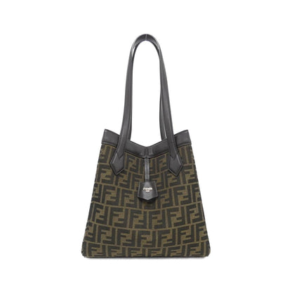Fendi Origami MEDIUM Canvas Calf Shoulder Bag
