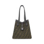 Fendi Origami MEDIUM Canvas Calf Shoulder Bag