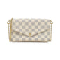 Louis Vuitton Pochette Felicie Damier Azur Shoulder Bag