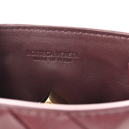 Nappa Intrecciato Andiamo Phone Pouch Barolo