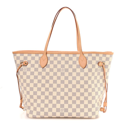 Damier Azur Neo Neverfull MM Rose Ballerine