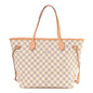 Damier Azur Neo Neverfull MM Rose Ballerine