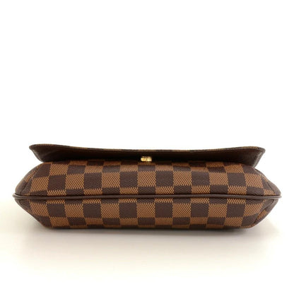 Louis Vuitto Musette Tango Damier Ebene Canvas Shoulder Bag