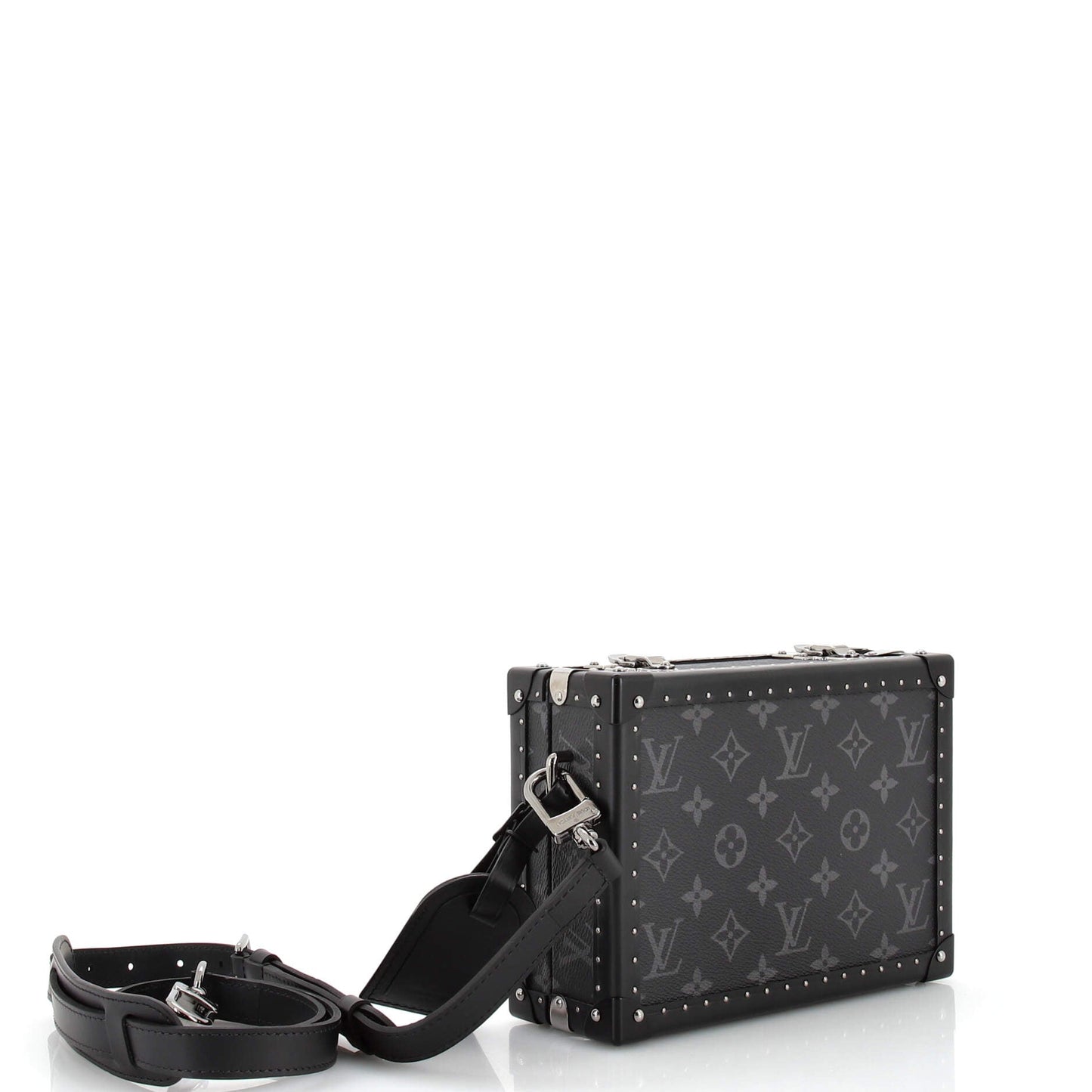 Louis Vuitton Clutch Box Bag Monogram Eclipse and Leather