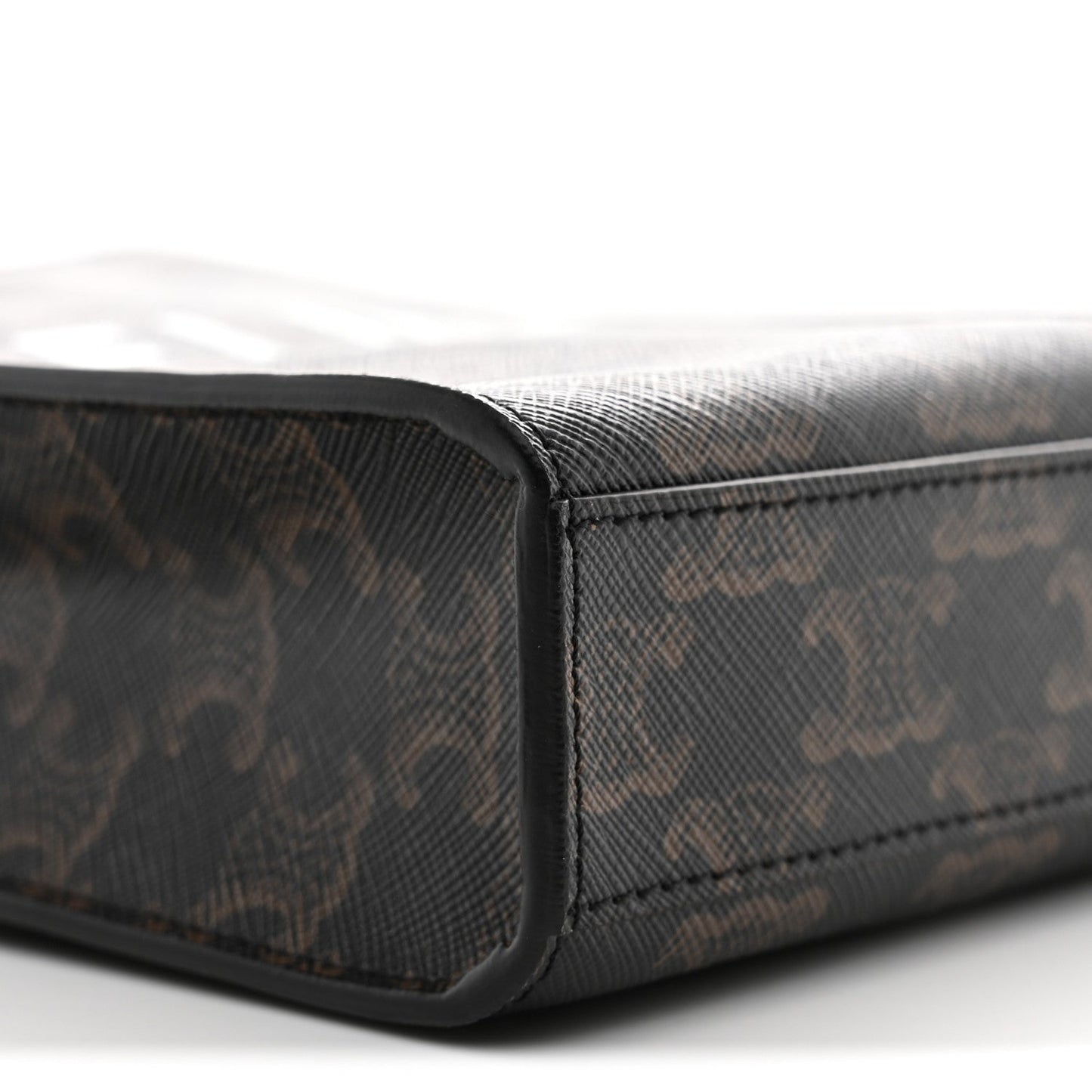 Triomphe Canvas Calfskin Mini Vertical Cabas Tan