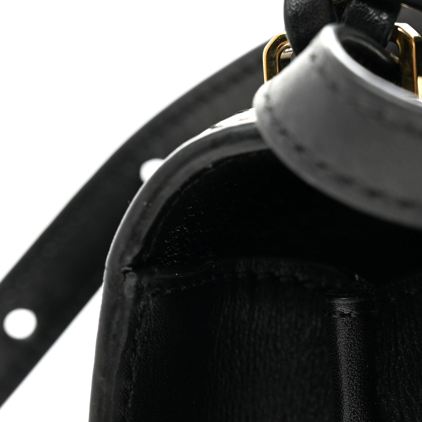 Calfskin Small Barcelona Shoulder Bag Black
