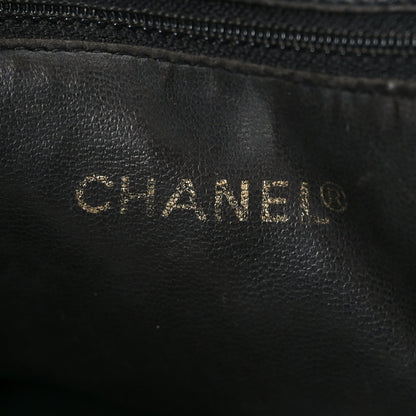 Caviar Flap Shoulder Bag Black